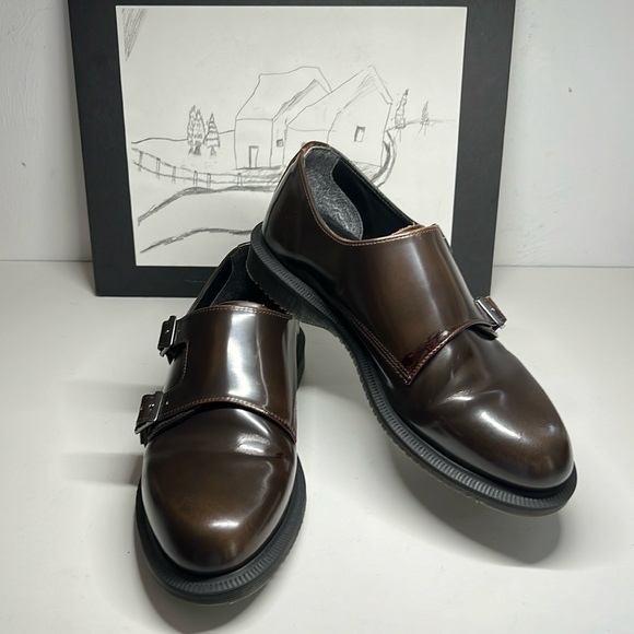 Dr. Martens Shoes - Dr Martens Pandora Double Monk Stap Flat Shoes Women’s Size US 9L